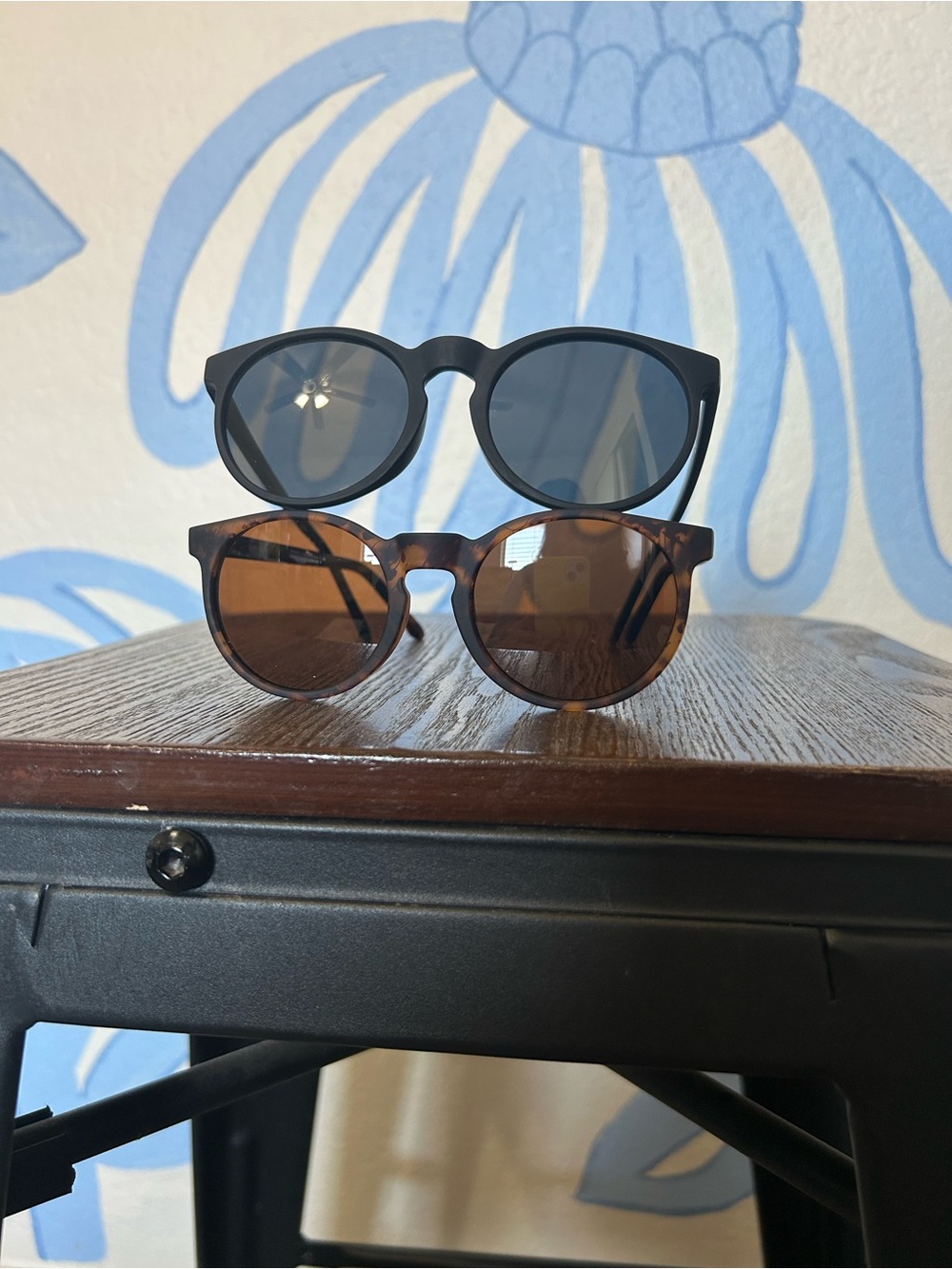 Goodr Circle G Polarized Sunglasses Bundle - Matte Black & Tortoise Shell